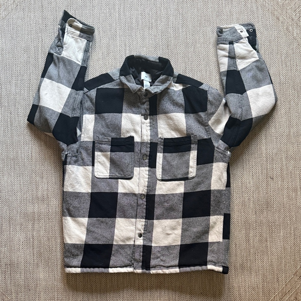 H&M Plaid Flannel Jacket